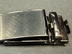Replacement Black Mesh Pattern Ratchet Style Belt Buckle