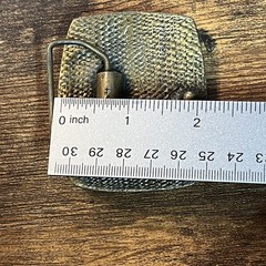 Vintage Firefighter Profile Brass Tone Belt Buckle 3D Relief First Responder B20