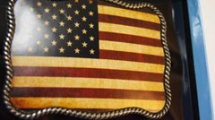 Nocona Belt Buckle USA Flag Patriotic American Flag Belt Buckle 37040