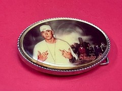 Slim Shady Eminem Led Multi Color Light Flashing Belt Buckle W/ Fresh Battery!