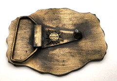 Lewis Spirit Of Freedom 1776-1976 United States 2 Coin Token Brass Belt Buckle