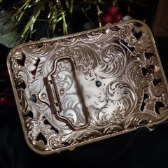 Longhorn Western belt Buckle Texas Style Rose Tone 4.5 x 3.5  » Cowboy Rodeo Buck