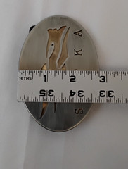 Sitka Prototype Belt Buckle Stainless Steel 4&Prime; Laser Cut Signed 2/29/2020 #J4665