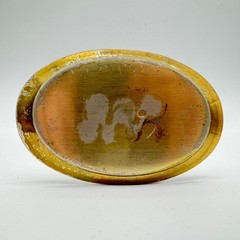 Vintage Brass Tone Oval Belt Buckle Western Cowboy Rodeo Belt Accessory