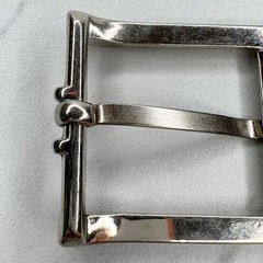 Silver Tone Simple Basic Belt Buckle
