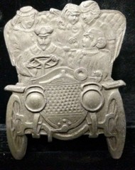 Fun Statement Piece Pewter SandyVal Old Car With Family Belt Buckle B4-4-14-Z