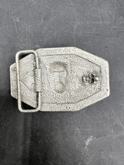 SKULL FANTASY ART PEWTER BELT BUCKLE