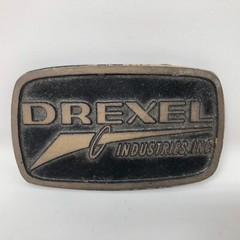 VTG Drexel Industries Inc Solid Brass Belt Buckle Provo Utah Dyna Distribution