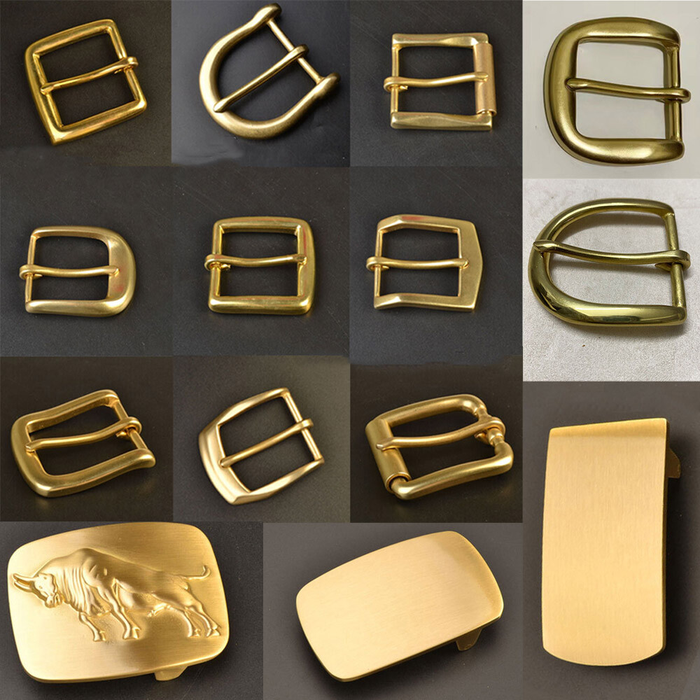 Solid Brass Belt Buckle Men&rsquo;s / Women&rsquo;s Pin Belt Buckles For 1.5 inches Belt USA