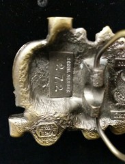 Vintage 1980 Belt Buckle Great American Buckle Co Train Steam Engine Signed #&rsquo;d