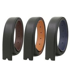Genuine Leather Belt Men Automatic Replacement Belt Strap No Buckle Double-sided