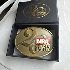 NRA National Rifle Association Golden Eagles 20 Belt Buckle NEW in Box
