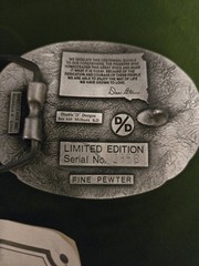 South Dakota Belt Buckle Centennial 1989 Collector METAL Man Cave Patina GIFT