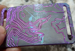 GRIP6 BELT BUCKLE – TITANIUM CONTOUR in PURPLE – WOMEN / MEN – 1.5 INCH WIDE