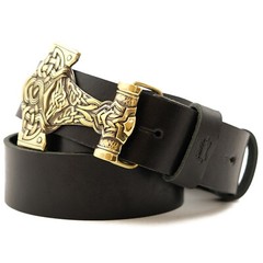 Thor Hammer Belt buckle, Scandinavian Old Norse Viking Mjolnir buckle