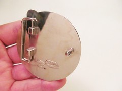 *Flintstones Pebbles Silver Tone & Enamel Belt Buckle GTO Design Studio