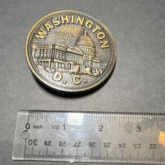 Canada Century Bronze Metal Belt Buckle Washington D.C. United States Capitol