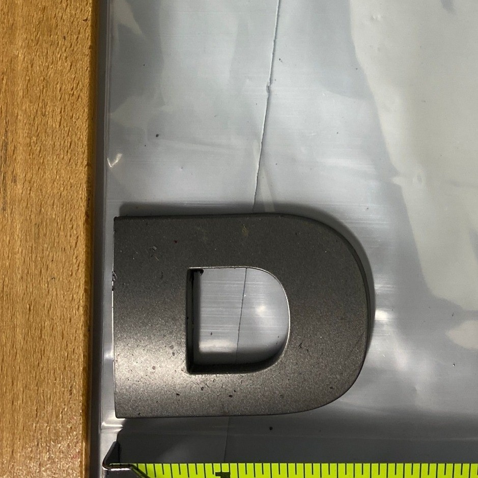 Black A Letter Emblem Badge OEM D