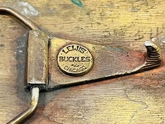 Vintage Lewis Buckles Chicago Mercedes Benz Cabriolet A Brass Belt Buckle