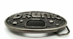 Belt Buckle Kalan Drunk With Beer Bottle Opener Steel Color