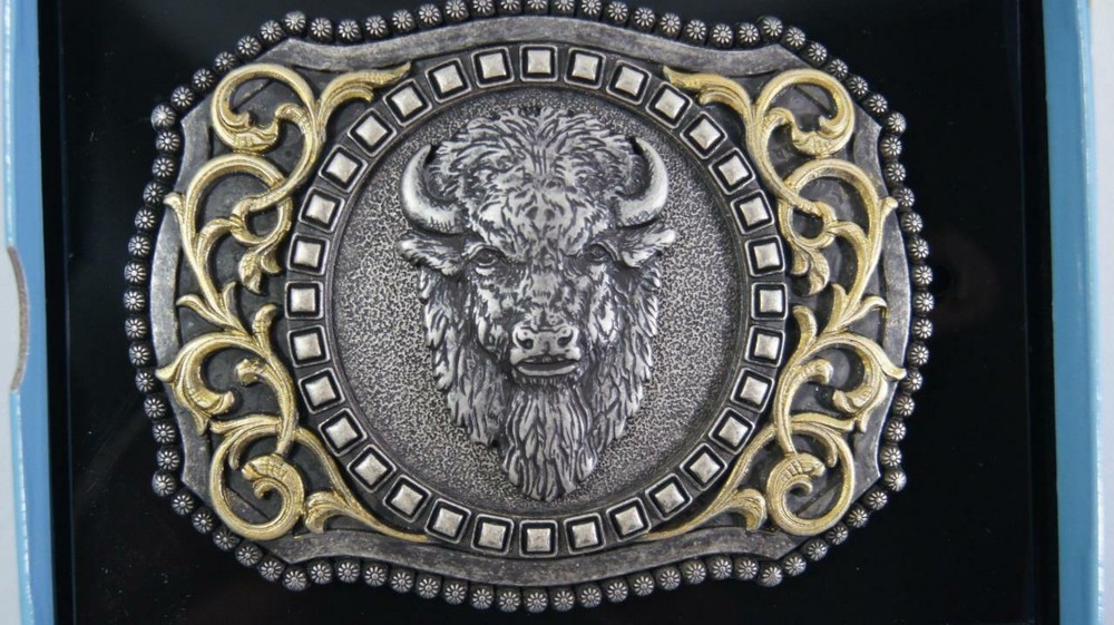 Nocona Buffalo Head Belt Buckle 37010