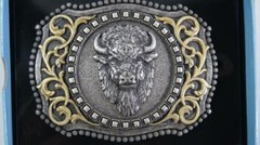 Nocona Buffalo Head Belt Buckle 37010