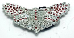 Tim Mcgraw Wings Silver Metal Belt Buckle TM Initial Wings