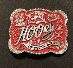 Western 4×3 Hooey Red Silver Cowboy Belt Buckle for 2 » Belt Hebilla Vaquero