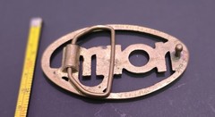 Norml Bud Cannabis Weed Pot Hippie 70s Vintage Belt Buckle Brass Hardware