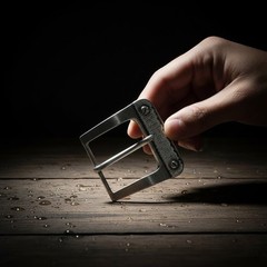 Pin Buckle Belt Buckle with Ornament – Classic Metal Design