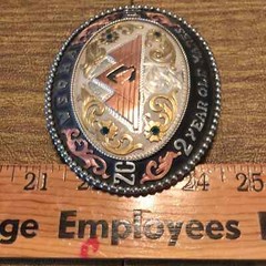 Frontier Brand WSQHA Q.H. Quarter Horse 2 Year Old Mares Trophy Belt Buckle