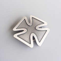 Vintage Silver Cross Belt Buckle Gurtelschnalle Boucle de ceinture