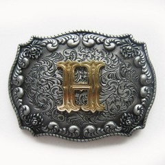 Vintage Style Western Cowboy Cowgirl Letter Belt Buckle also Stock In the US