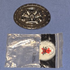 Skull And Cross Trophy Belt Buckle, As New Condition
