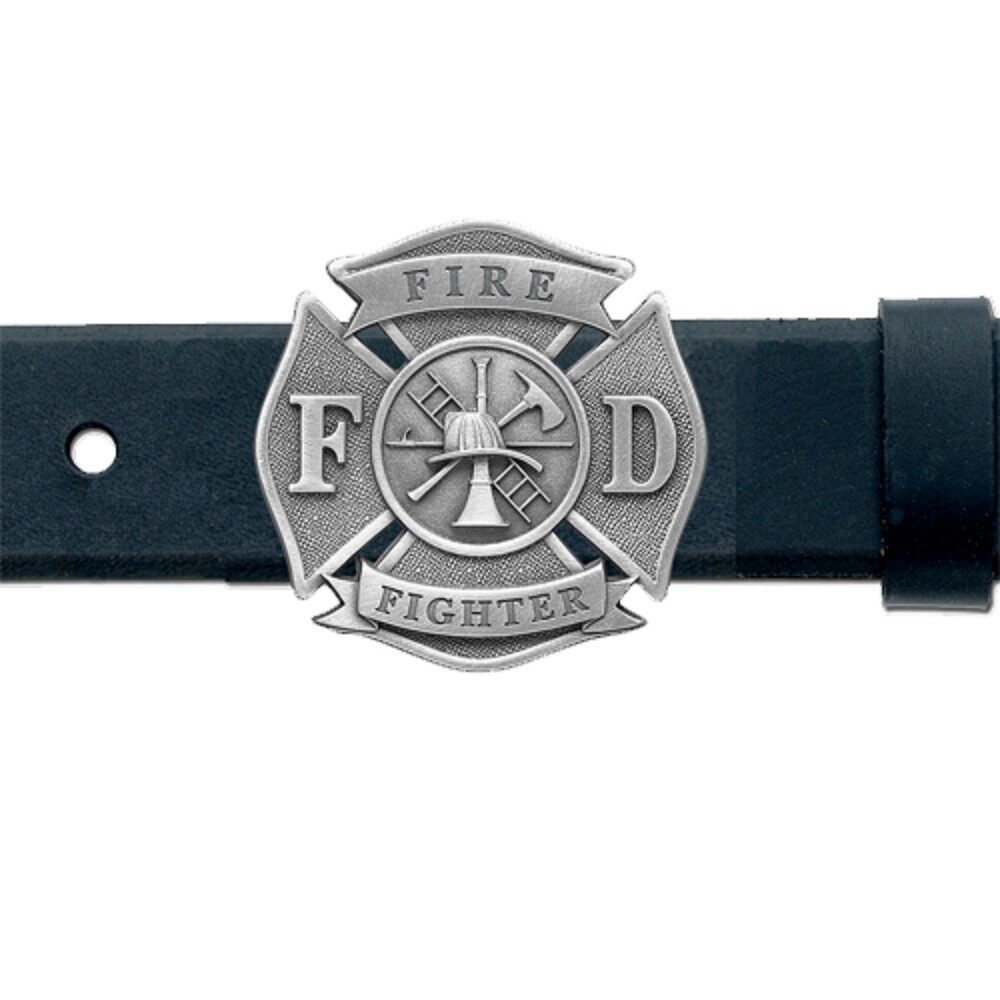 Heritage Pewter Firefighter Belt Buckle w/Gift Box