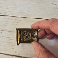 Vintage Hickok USA Master Plate Belt Buckle Initial H Brass Tone Mid Century