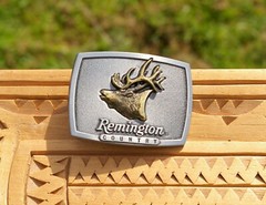 Arms Company Remington Country Bugling Elk 2 1/2&Prime; Belt Buckle for 1 1/8&Prime; Belt