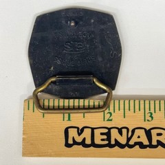 Vintage 1978 BTS Solid Brass Fire Dept Belt Buckle Made in USA Firefighter