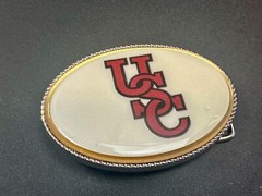 USC University Of Southern California Led Flashing Belt Buckle W/ Fresh Battery!