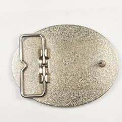 Vtg Flying Eagle Sun Tree Scenery Two Tone Belt Buckle