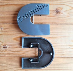 Cummins work machinery belt buckle (choice designs)