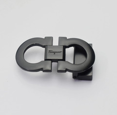 Dark Silver Ferragamo Classic Gancini Belt Buckle For 34-35mm leather strap