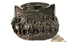 Vintage 1987 Anheuser-Busch King Of Beers Masterpiece Collection Belt Buckle