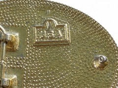 Vintage Western Engraved Belt Buckle Gold Tone USA Made 3.5” x 2.5” Oval
