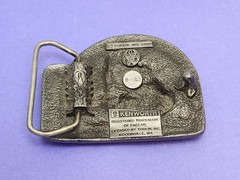 KENWORTH Tonkin 1985 B-42 Pewter Belt Buckle Semi Truck Trucker Vintage