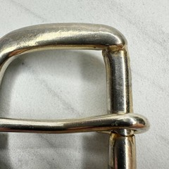 Silver Gold Tone Rounded Belt Buckle Simple Basic – 1.79&Prime; x 2.20&Prime;