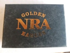 Golden Eagles NRA Belt Buckle In original Box,