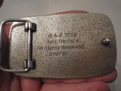 2005 JACK DANIELS OLD NO 7 BRAND BELT BUCKLE – GW-15