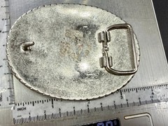 Union Jack UK British Flag Bling 80&rsquo;s Belt Buckle – Missing Rhinestone