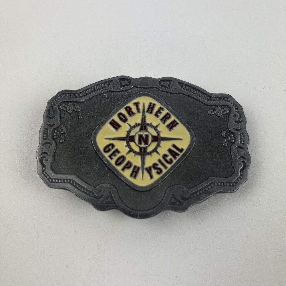 CD Hit Northern Geophysical Belt Buckle Metal Compass Solid Quality